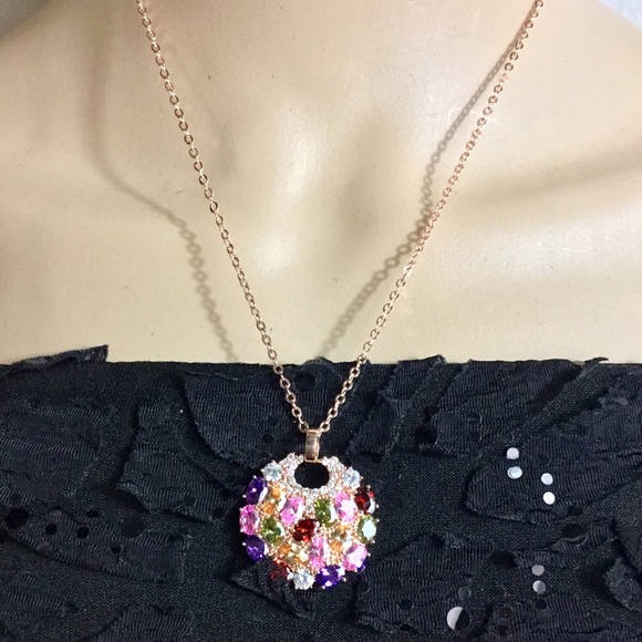 Jewelry - PEACOCK CRYSTAL NECKLACE
